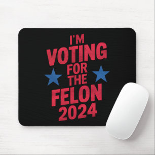 Mousepad Estou votando no condenado criminoso pró-Trump 202
