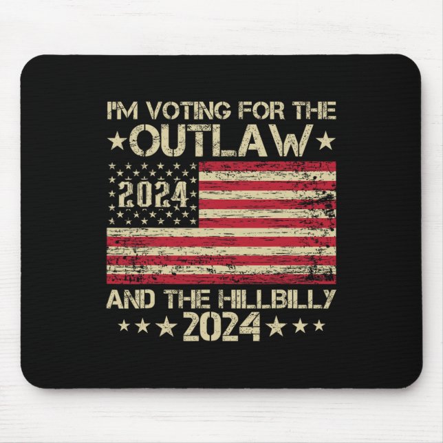 Mousepad Estou votando no fora da lei e na eleição do caipi (Frente)
