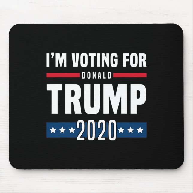 Mousepad Estou votando para a eleição de Trump (Frente)