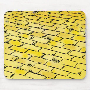Mousepad Estrada amarela do tijolo de mágico de Oz do