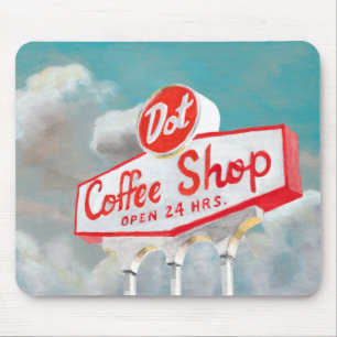 Mousepad Estrada Americana  Sinal de Compro de Café
