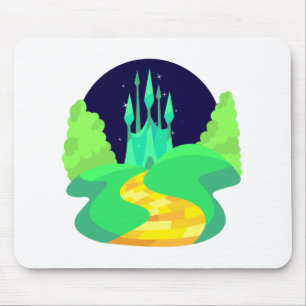 Mousepad estrada de tijolos amarela