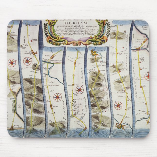 Mousepad Estrada de Whitby a Durham (Frente)