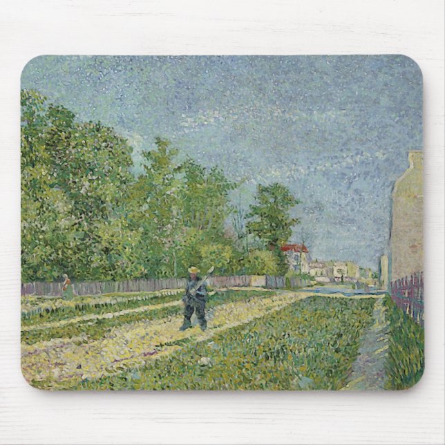 Mousepad Estrada, Preguiçoso, Arte Bela Van Gogh (Frente)