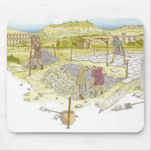 Mousepad Estrada romana. Detalhe