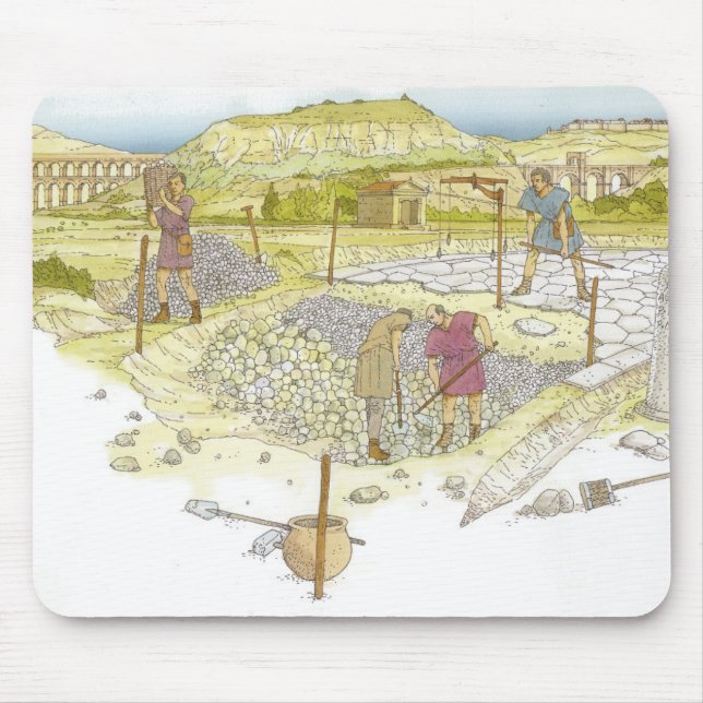 Mousepad Estrada romana. Detalhe (Frente)