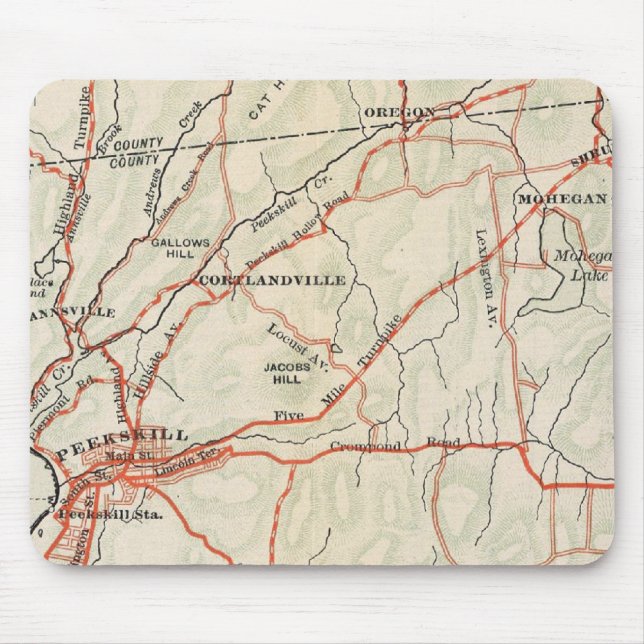 Mousepad Estradas de bicicleta em Nova York e Conneticut 5 (Frente)