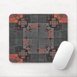 Mousepad Estradas de laranja e Cinza