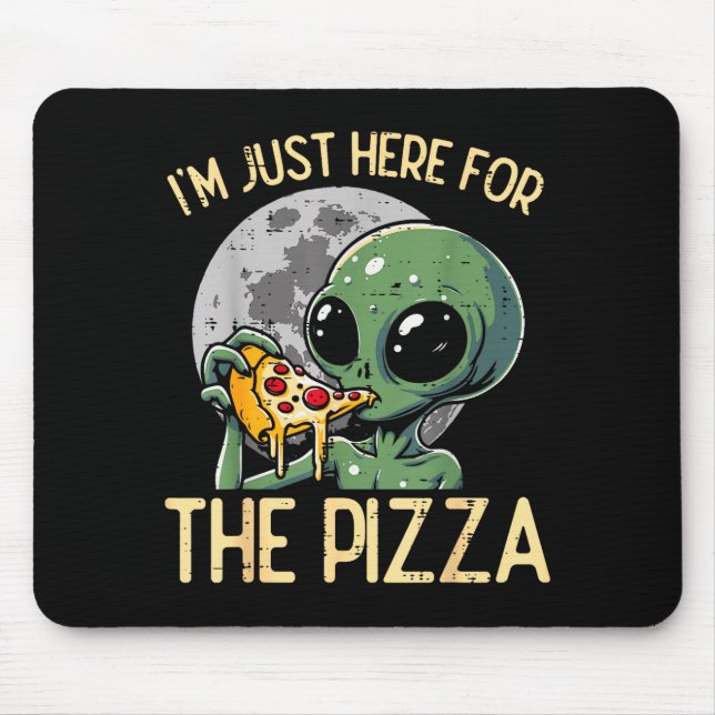 Mousepad Estrangeiro Estou Aqui Por Zza Comida Divertida La (Frente)
