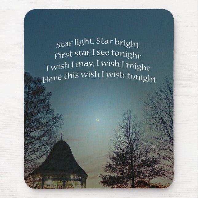 Mousepad Estrela clara brilhante (Frente)