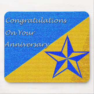 Mousepad Estrela de Aniversário do Funcionário