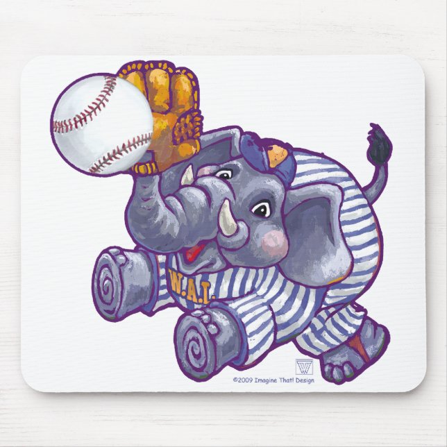 Mousepad Estrela de Baseball Elefante (Frente)