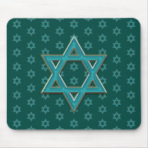 Estrela de Davi Azul Metálico