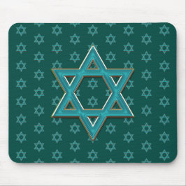 Mousepad Estrela de Davi Azul Metálico