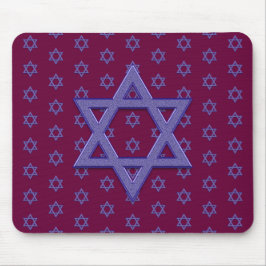 Mousepad Estrela de Davi Roxa Seamless