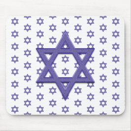 Mousepad Estrela de David roxa sem emendas
