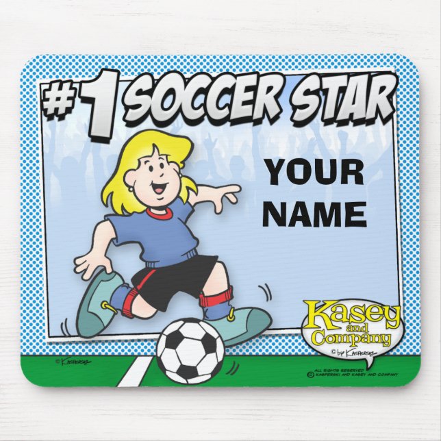 Mousepad Estrela de futebol (Frente)