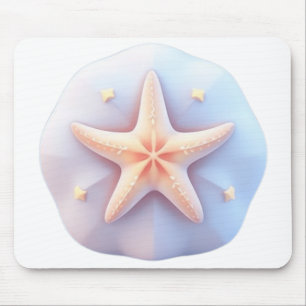 Mousepad Estrela-do-mar em uma Pedra de Forma Única