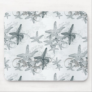 Mousepad Estrela do mar no teste padrão do mar