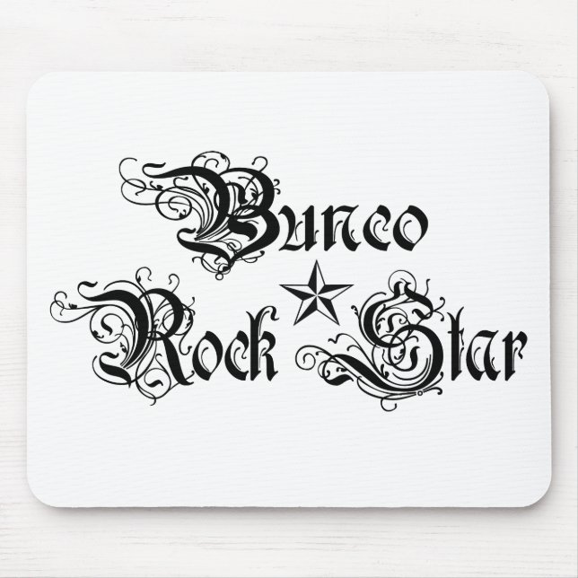 Mousepad estrela do rock do bunco (Frente)
