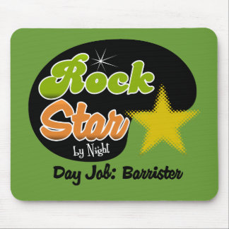 Mousepad Estrela do rock em a noite - advogado do trabalho