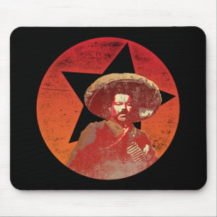 Mousepad Estrela do vermelho do vintage de Pancho Villa