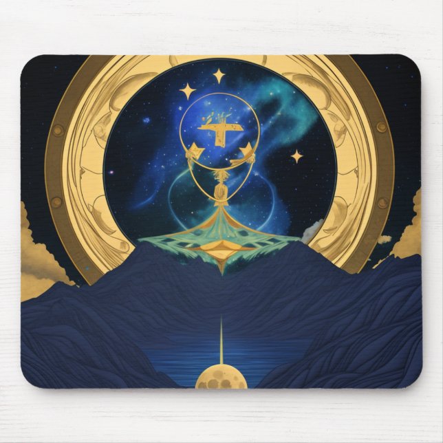 Mousepad estrela e lua (Frente)