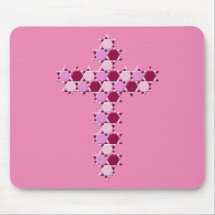 Mousepad Estrela rosa de David Cross Optical Illusion