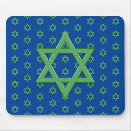 Mousepad Estrela Verde de Davi Sem Costura