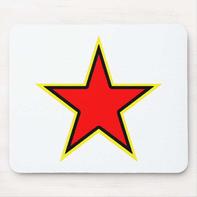 Mousepad Estrela vermelha comunista (Frente)