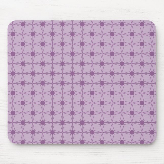 Mousepad Estrelado Retroativo, Roxo (Frente)