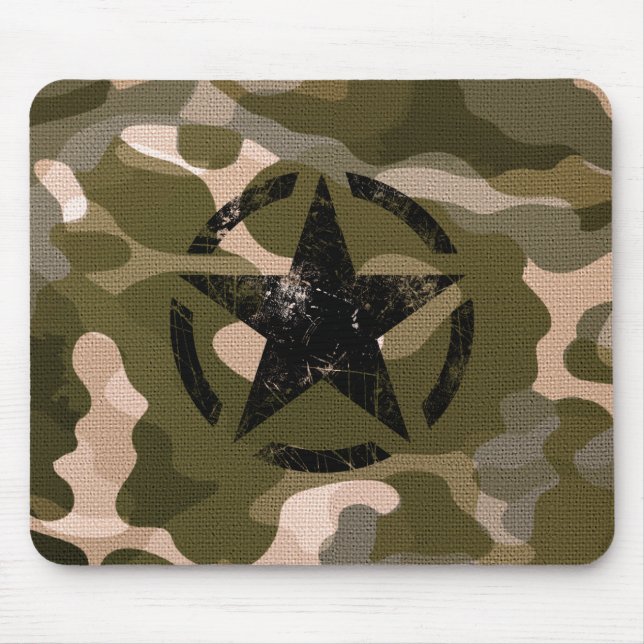 Mousepad Estrelar no estilo Burlap (Frente)
