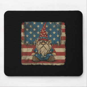 Mousepad Estrelas Americanas 4 De Julho Camarão Gnomo