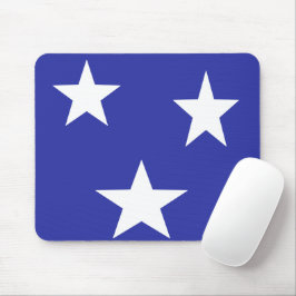 Mousepad Estrelas brancas em azul