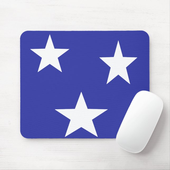 Mousepad Estrelas brancas em azul (Com mouse)