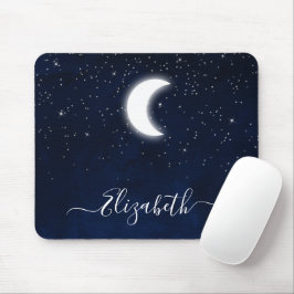 Mousepad Estrelas Celestiais Célestiais de Lua Céu Célestia