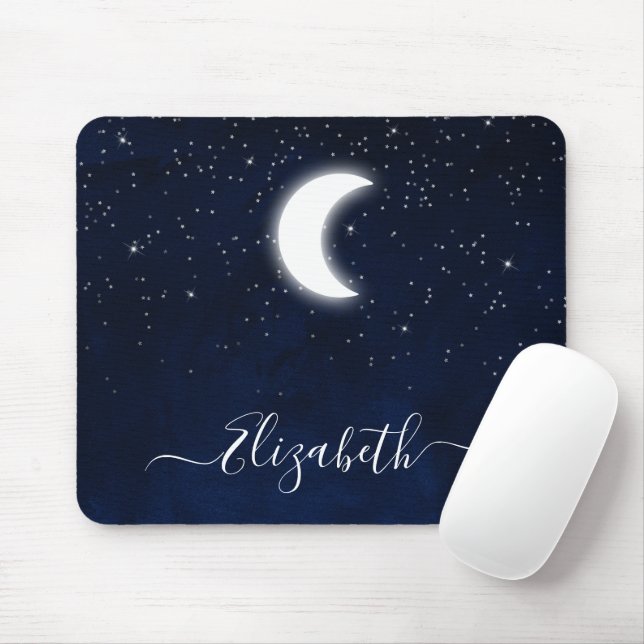 Mousepad Estrelas Celestiais Célestiais de Lua Céu Célestia (Com mouse)