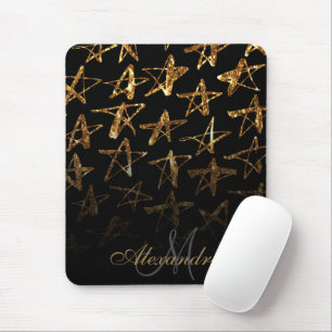 Mousepad Estrelas de brilho do ouro