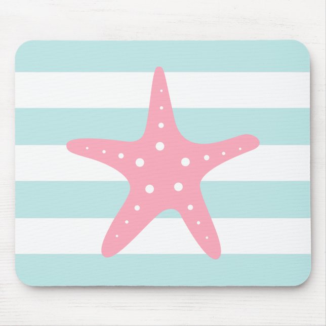 Mousepad Estrelas de Casa Branca, Rosa, Estirpes (Frente)