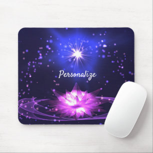 Mousepad Estrelas de Cristal Roxo-Roxo-Lotus Personalizam