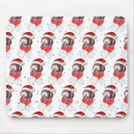 Mousepad Estrelas de Natal de Cachorro Newfypoo