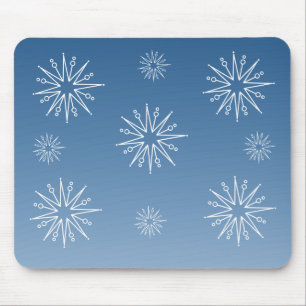 Mousepad Estrelas de Natal incríveis, Mousepad, Azul