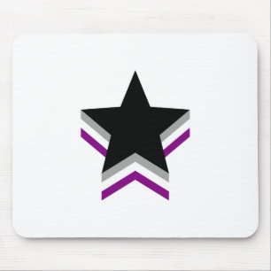 Mousepad Estrelas do orgulho da assexualidade