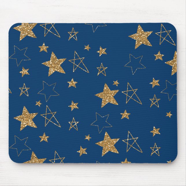 Mousepad Estrelas Douradas (Frente)