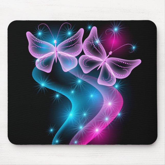 Mousepad Estrelas e Borboletas (Frente)