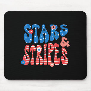 Mousepad Estrelas e Listras Dia da Independência Patriótico