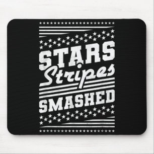 Mousepad Estrelas e Listras Esmagaram o Dia da Independênci