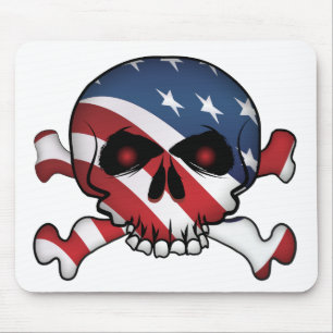 Mousepad Estrelas e Stripes - Caveira