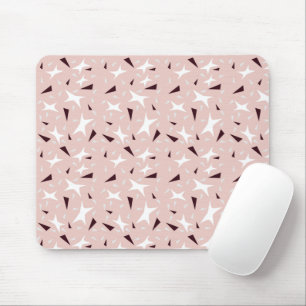 Mousepad Estrelas e Triângulos Geo Sutis – Rosa