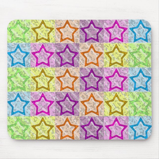 Mousepad Estrelas, estrelas & mais estrelas! (Frente)
